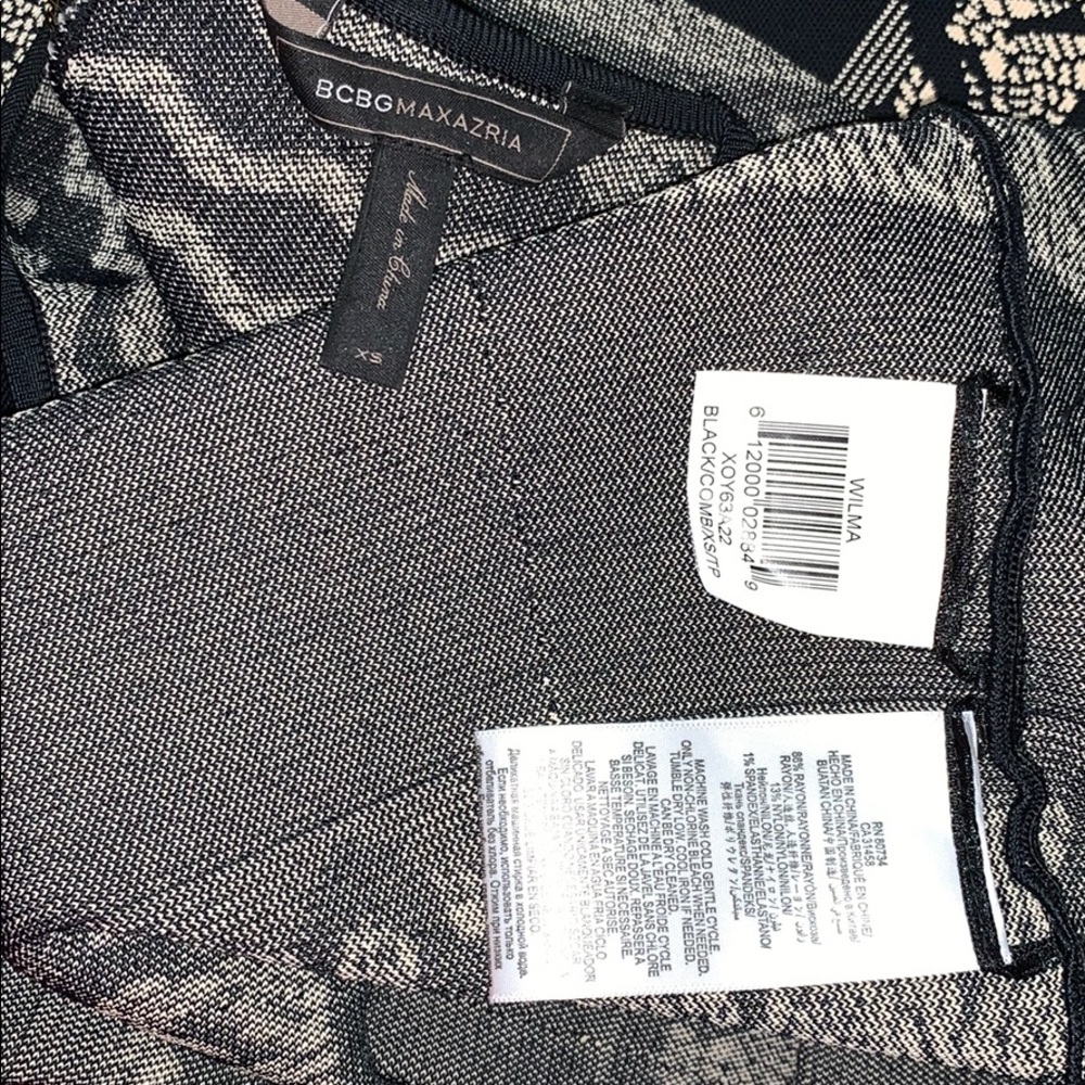 BCBGMaxazria Wilma black nude dress - Picture 11 of 13